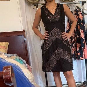 Black lace dress